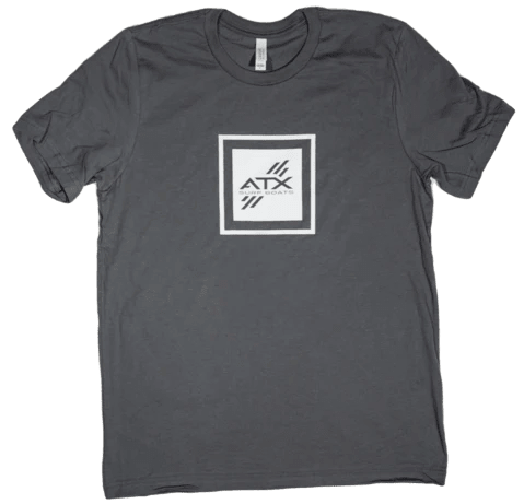 ATX Surf Boats Square Logo Tee - Asphault