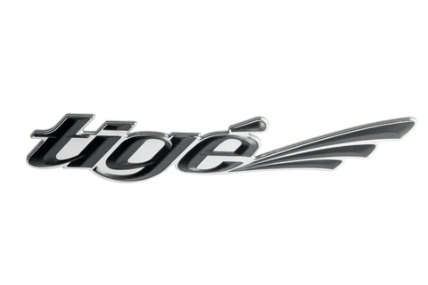 Small Tige Chromax Logo Decal - Chrome